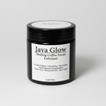 Java Glow Coffee Exfoliant in Glossy Black Jar
